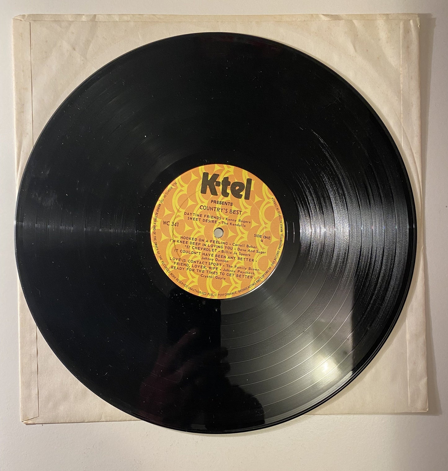 K-Tel Country's Best - 1979 Vinyl LP