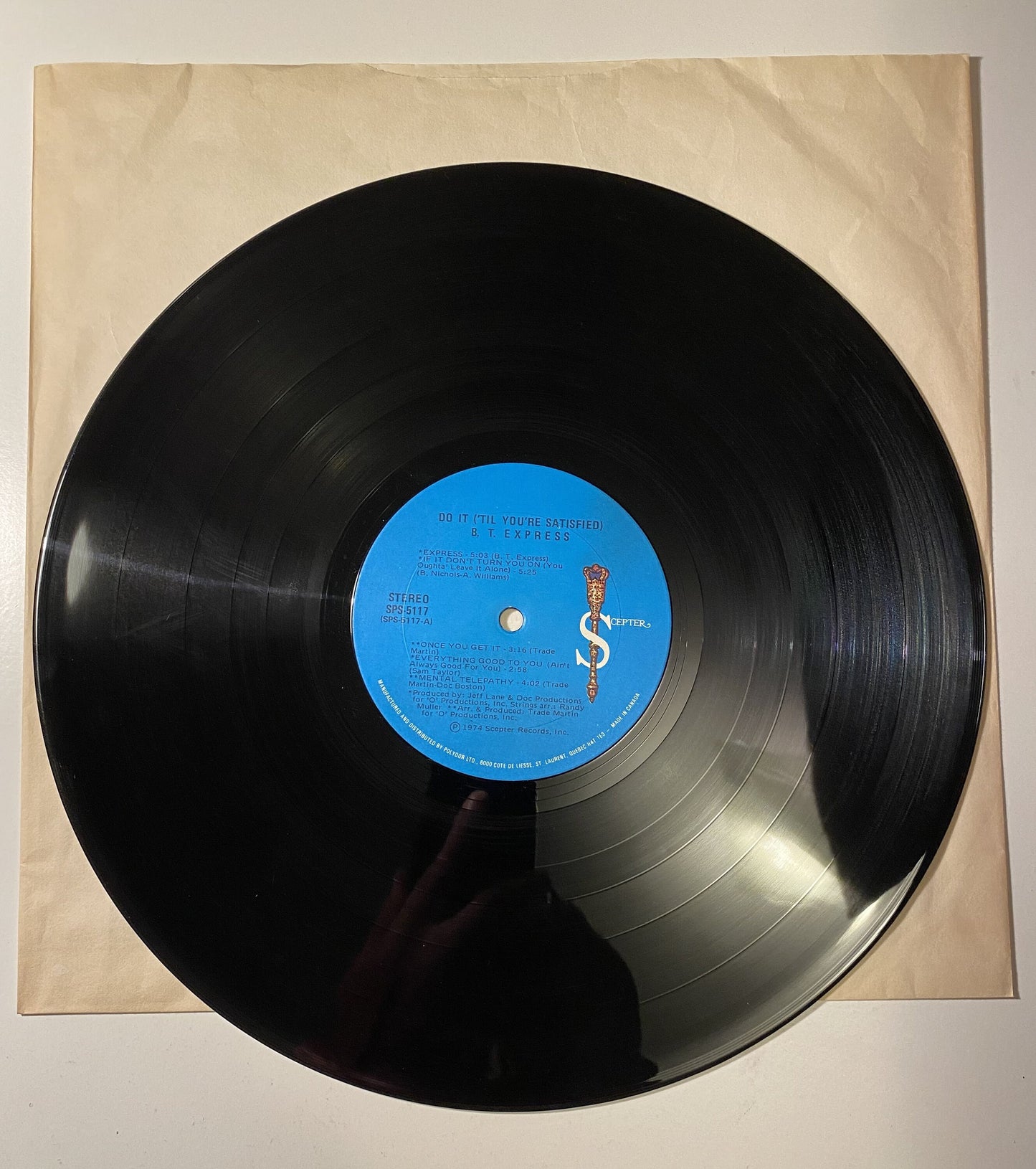 B.T. Express – Do It ('Til You're Satisfied) - 1974 Vinyl LP