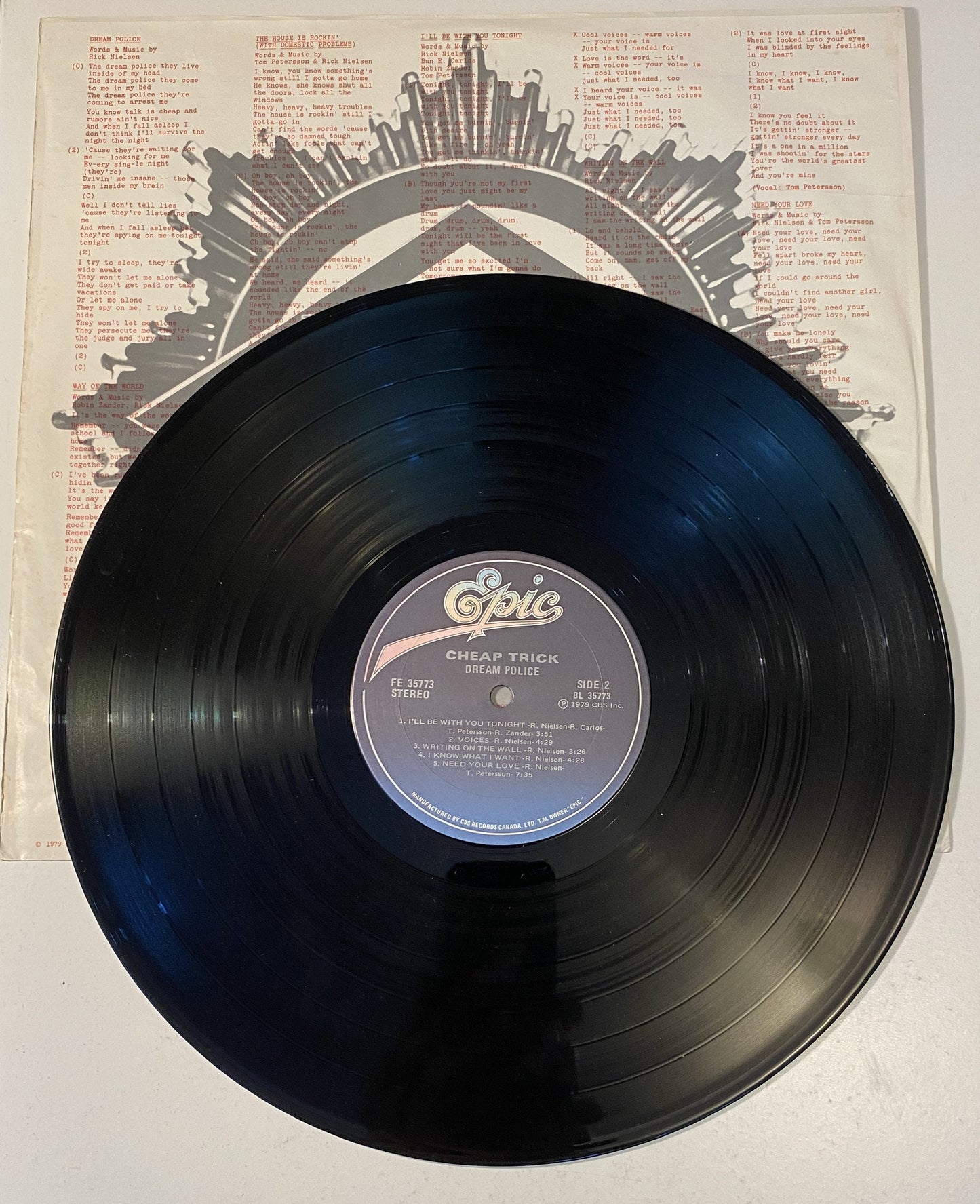 Cheap Trick - Dream Police - 1979 Vinyl LP Record