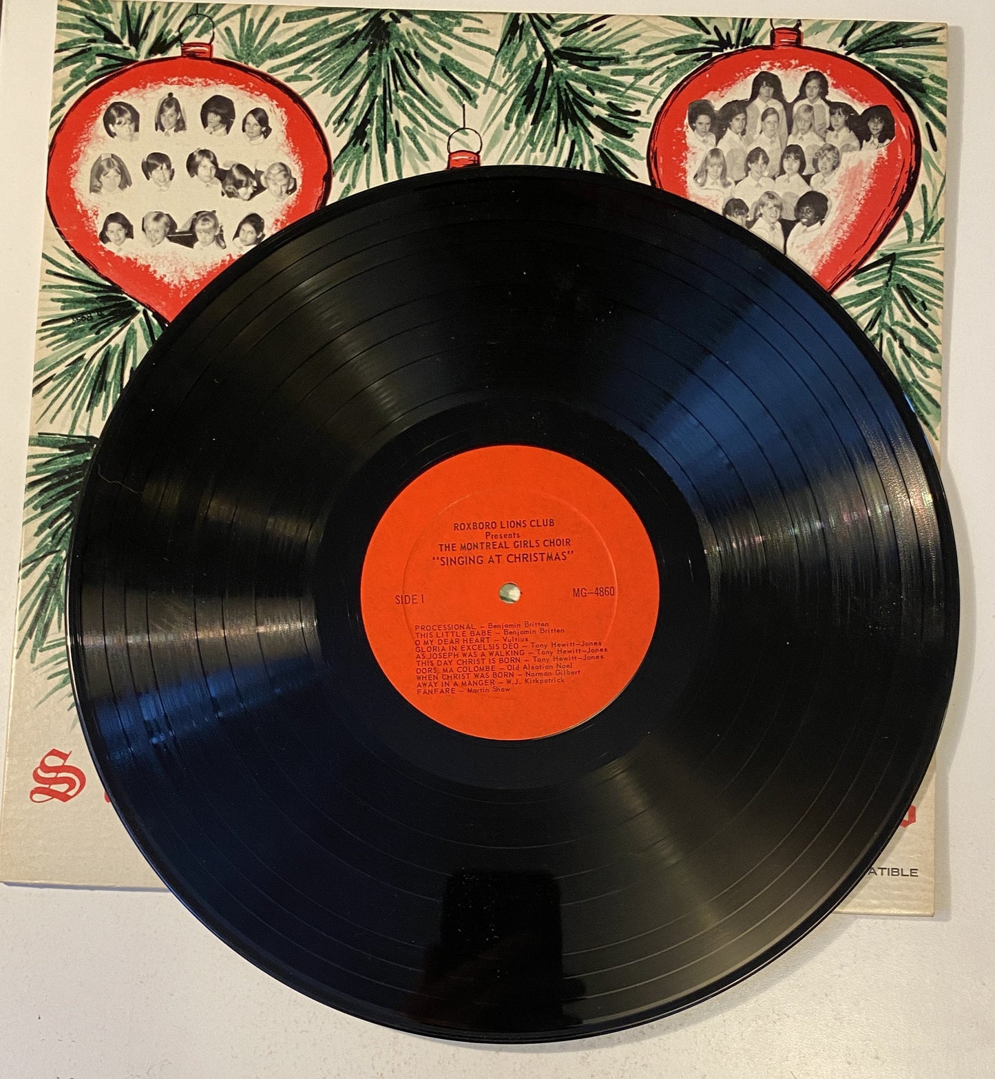 Singing at Christmas - Montreal Girls Choir - 1960's Vinyl LP Record