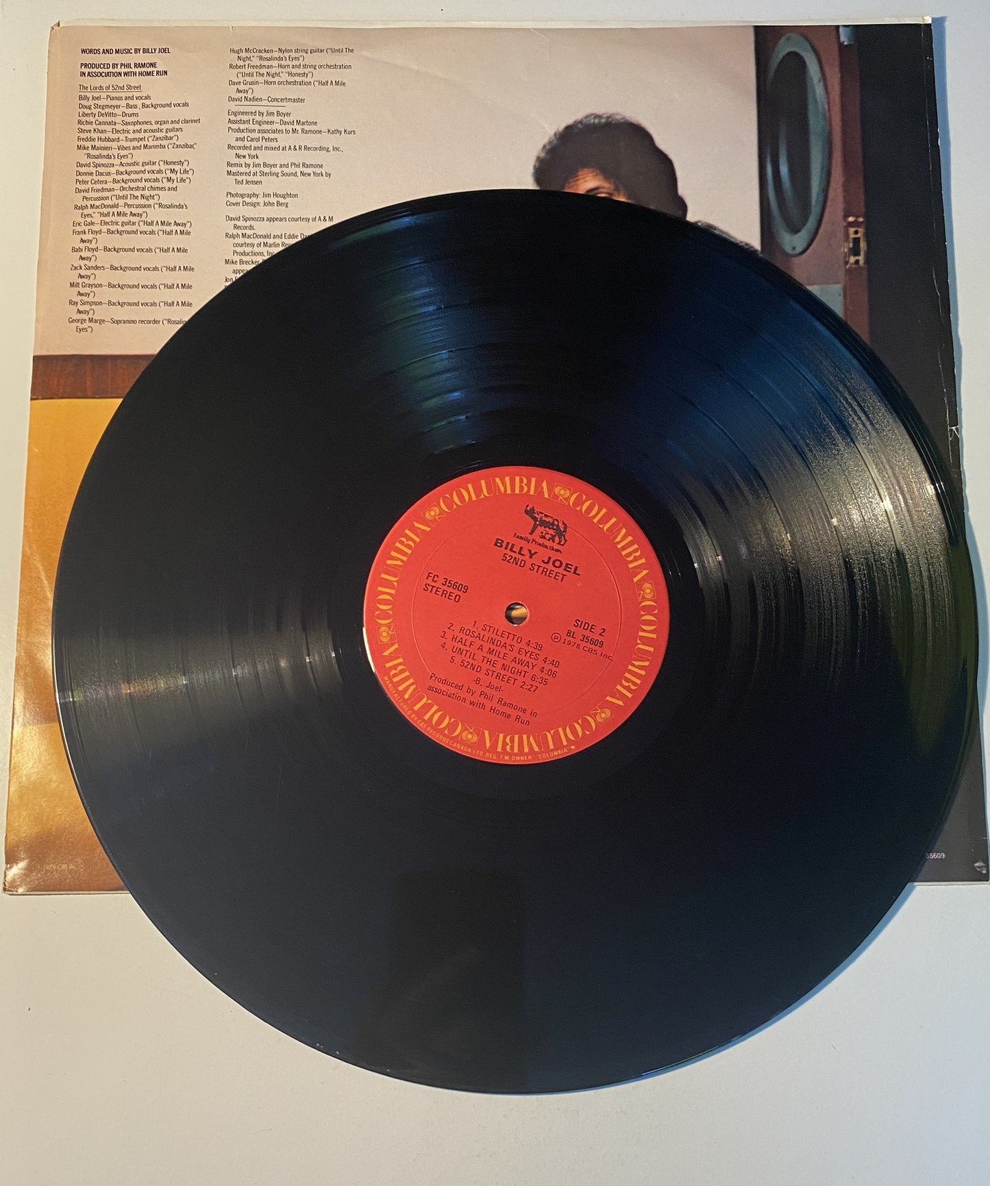 Billy Joel - 52nd Street - 1978 Vinyl LP Record