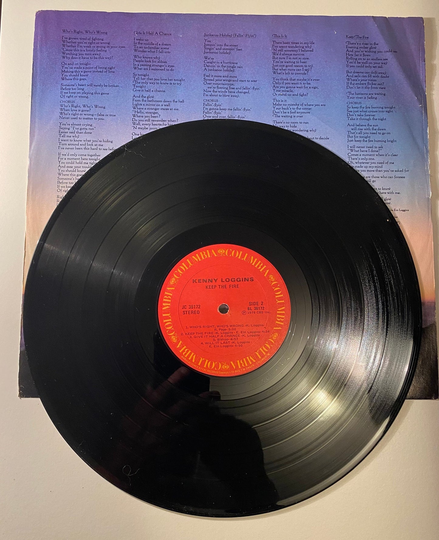 Kenny Loggins - Keep the Fire - 1979 Vinyl LP