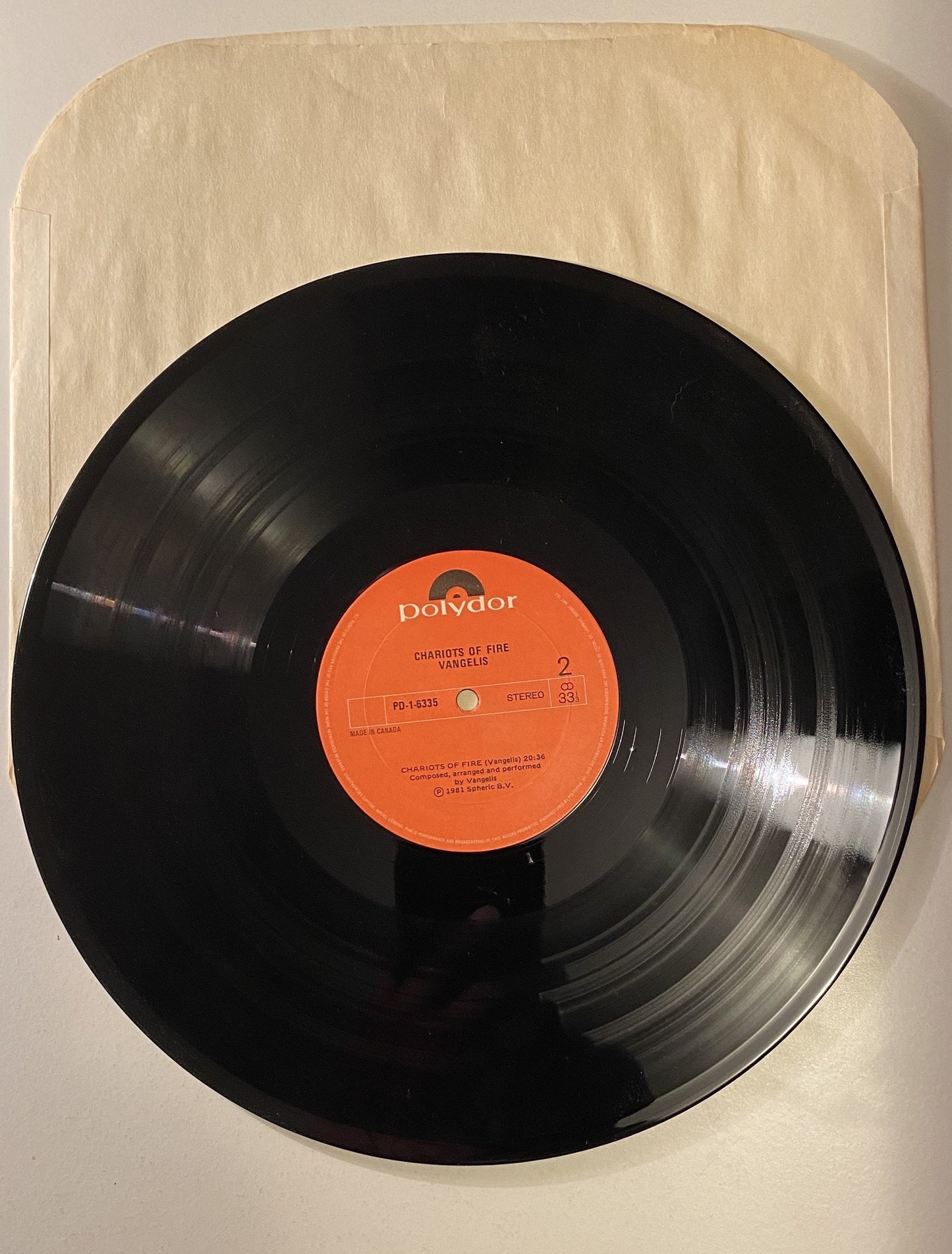 Chariots of Fire - Vangelis - 1981 Vinyl LP