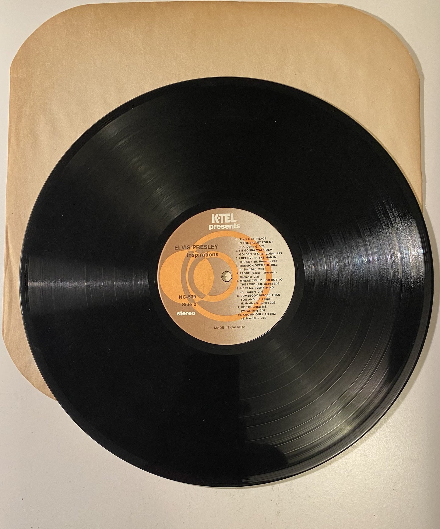 Elvis Presley - Inspirations - 1981 Vinyl LP