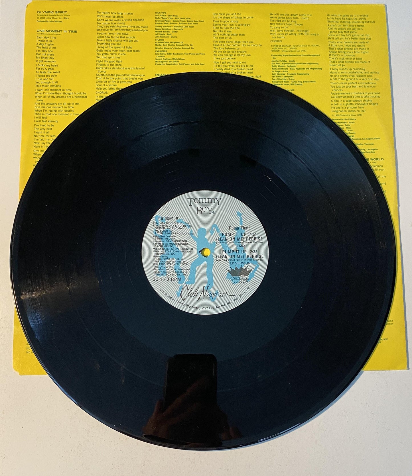 Club Nouveau - Lean On Me Remix 1987 Vinyl Record