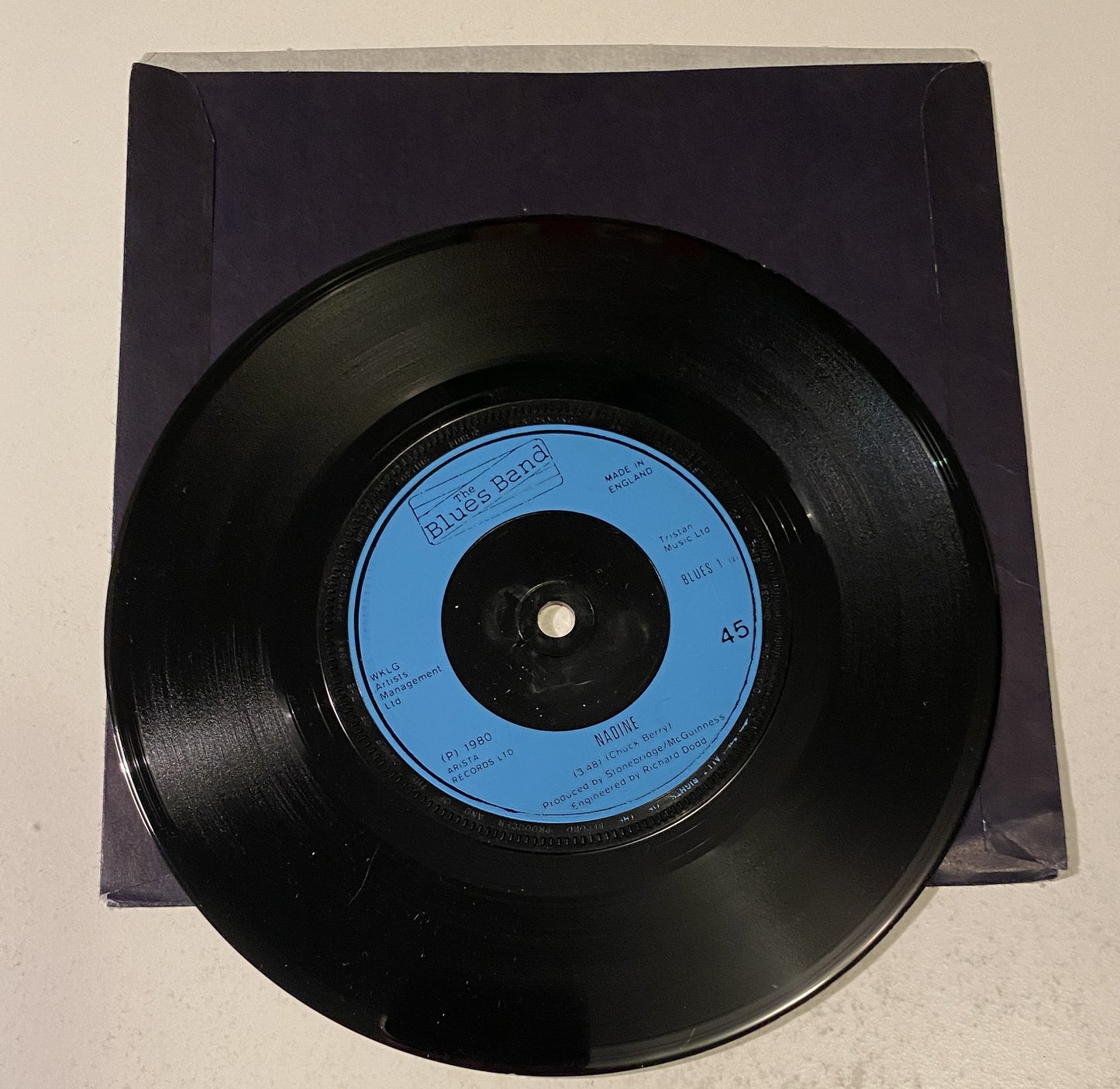 The Blues Band - Ready & 45 RPM Single - Nadine 1980 Vinyl