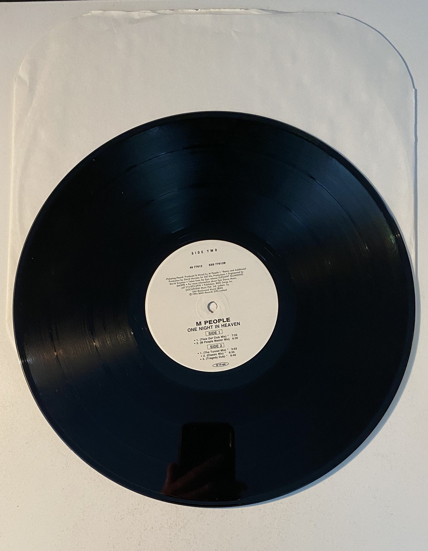 M People One Night in Heaven Remixes 1994 Vinyl