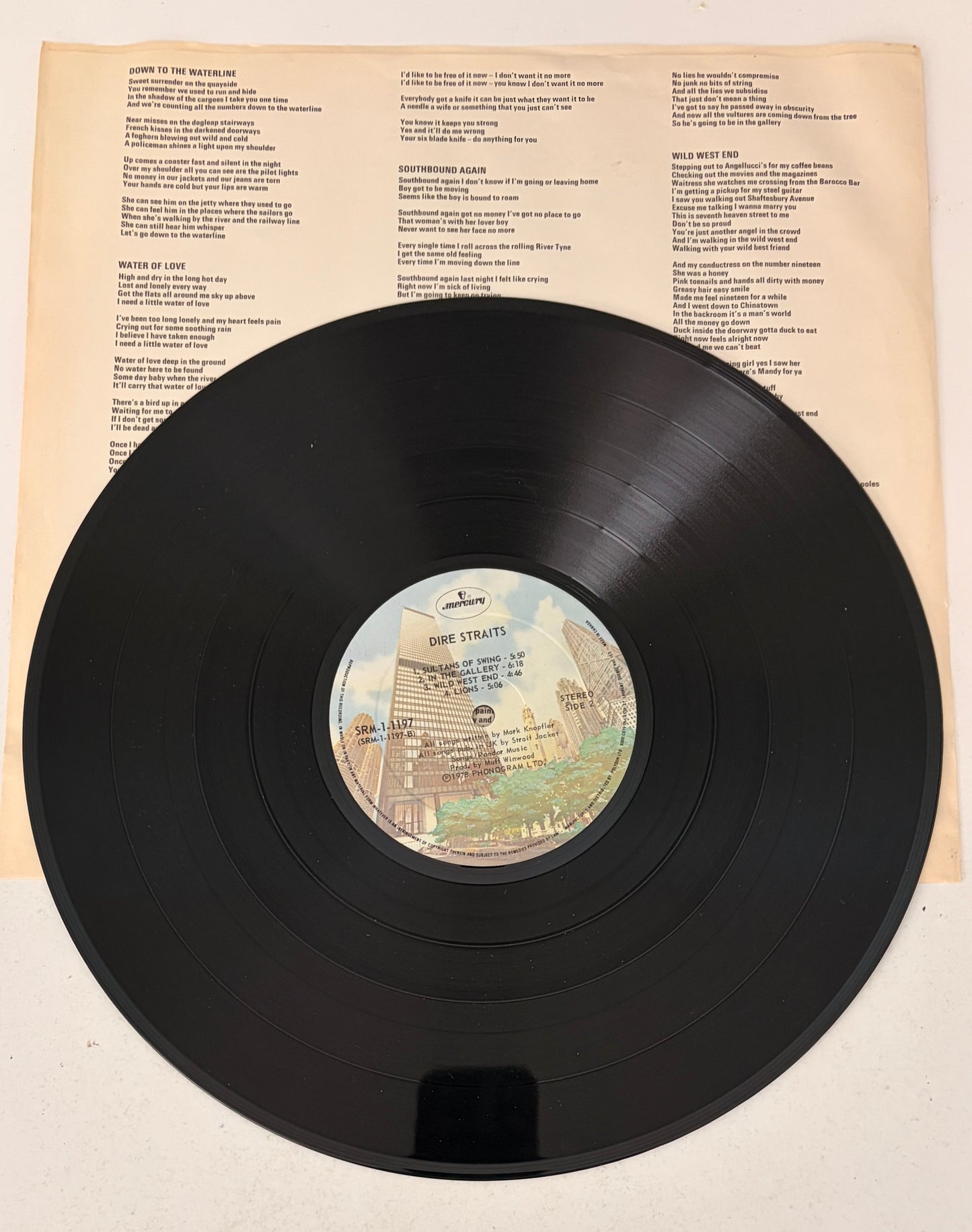 Dire Straits (Self Titled) 1978 Vinyl LP