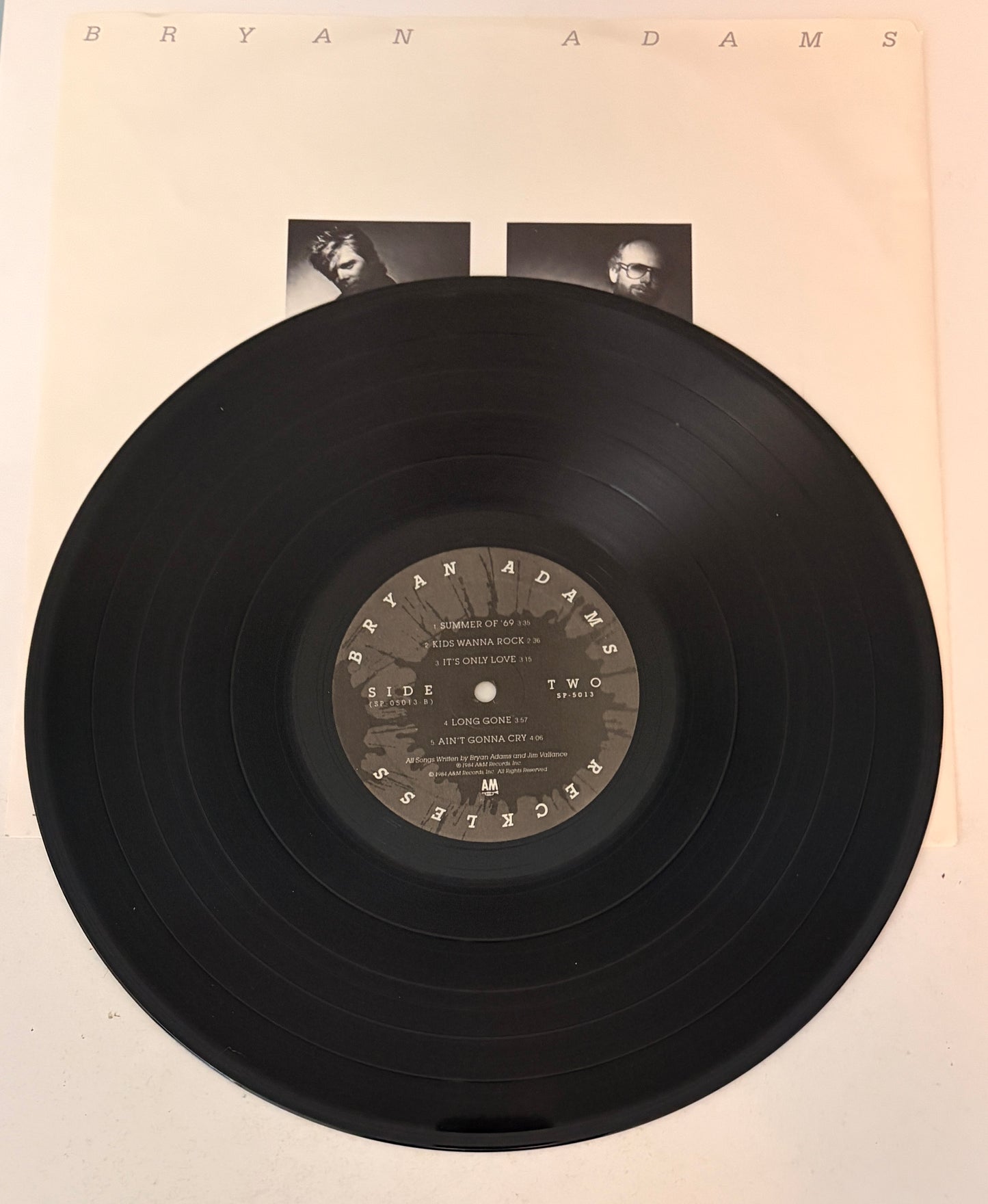 Bryan Adams Reckless 1984 Vinyl LP