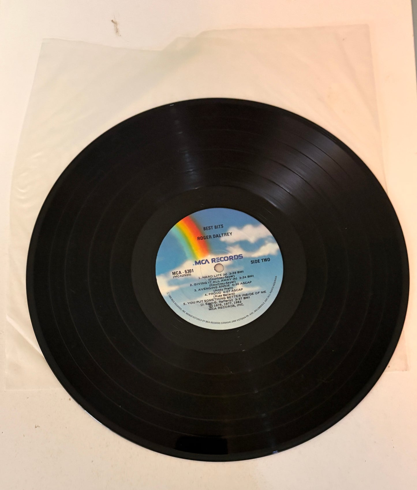 Roger Daltrey Best Bits 1982 Vinyl LP