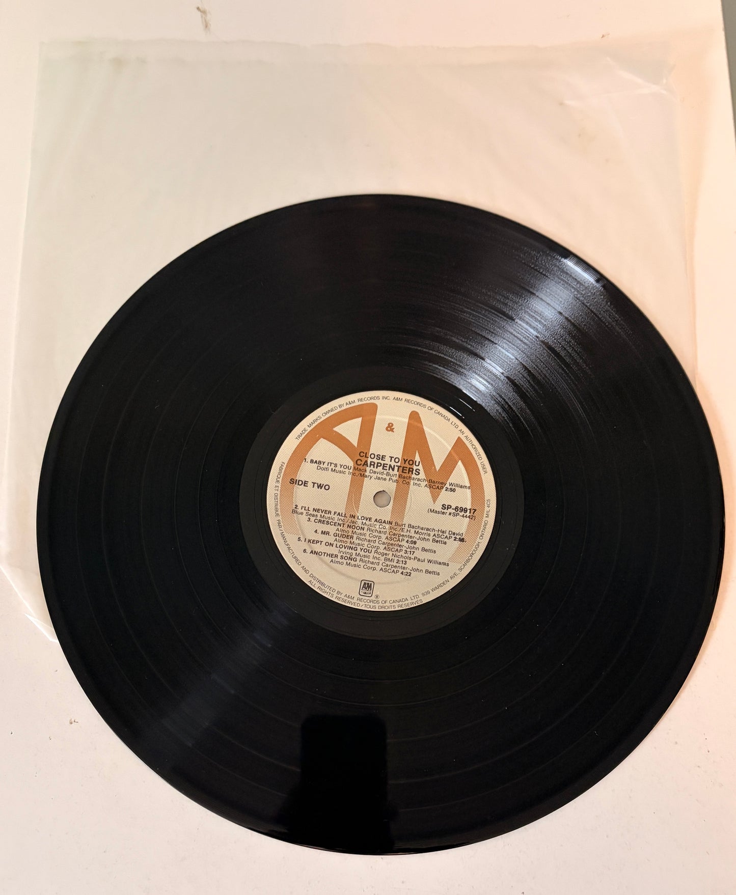 The Carpenters - Close to You 1970 Vinyl LP
