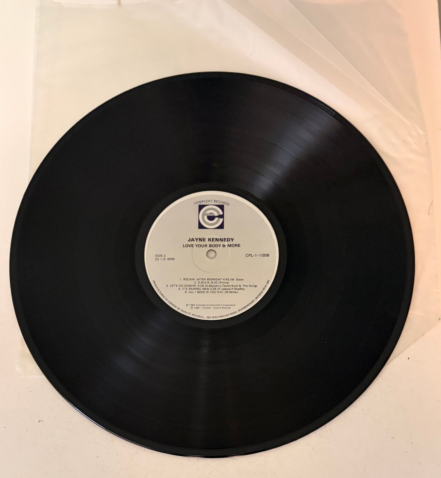 Jayne Kennedy Love Your Body & More w/Booklet 1983 Vinyl LP
