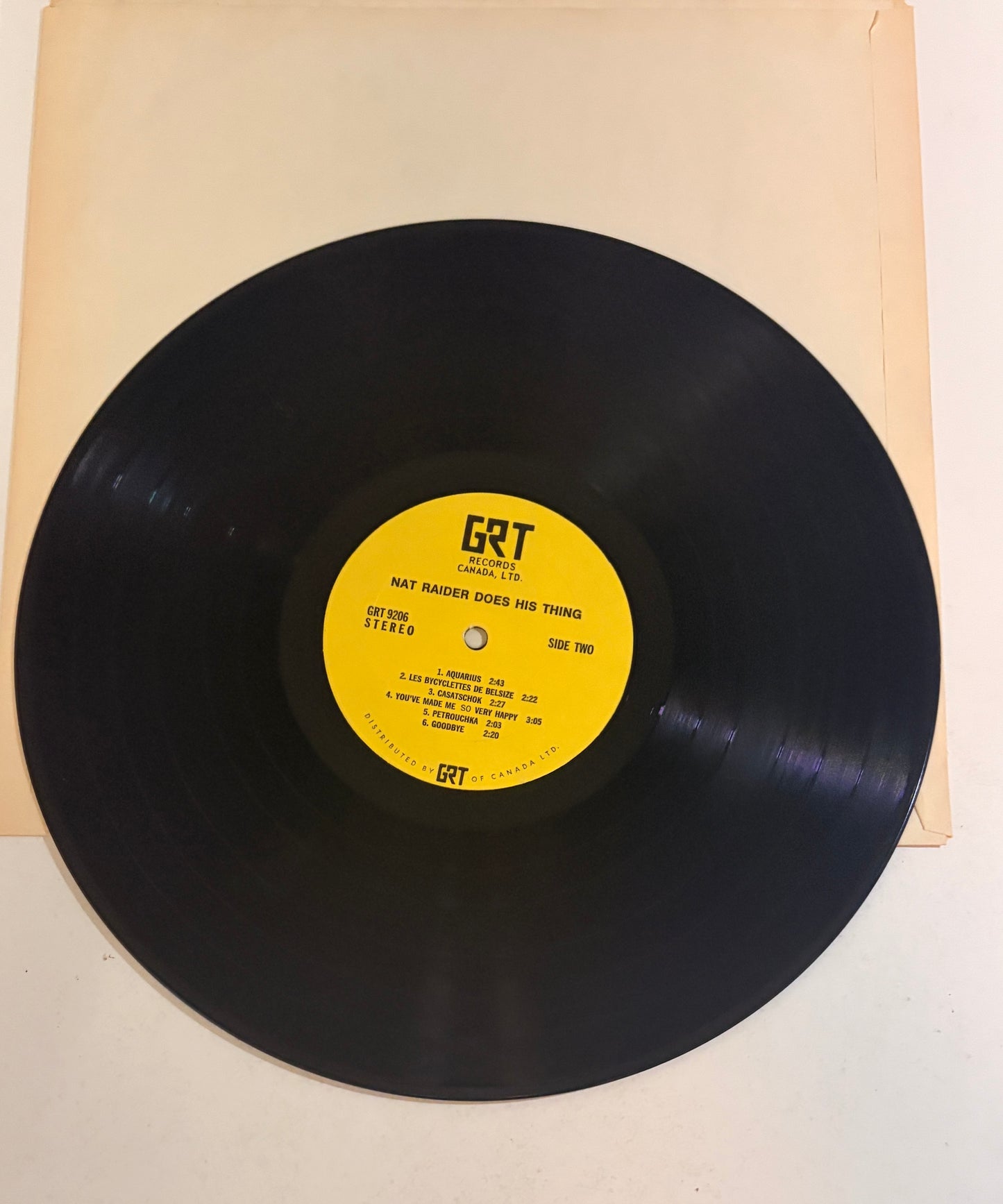 Nat Raider Does His Thing 1969 Vinyl LP