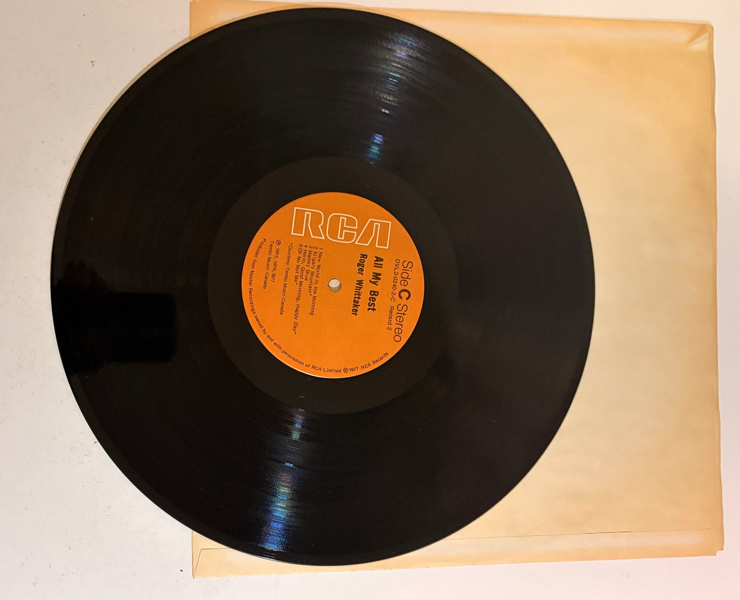 Roger Whittaker All My Best 1977 Vinyl LP