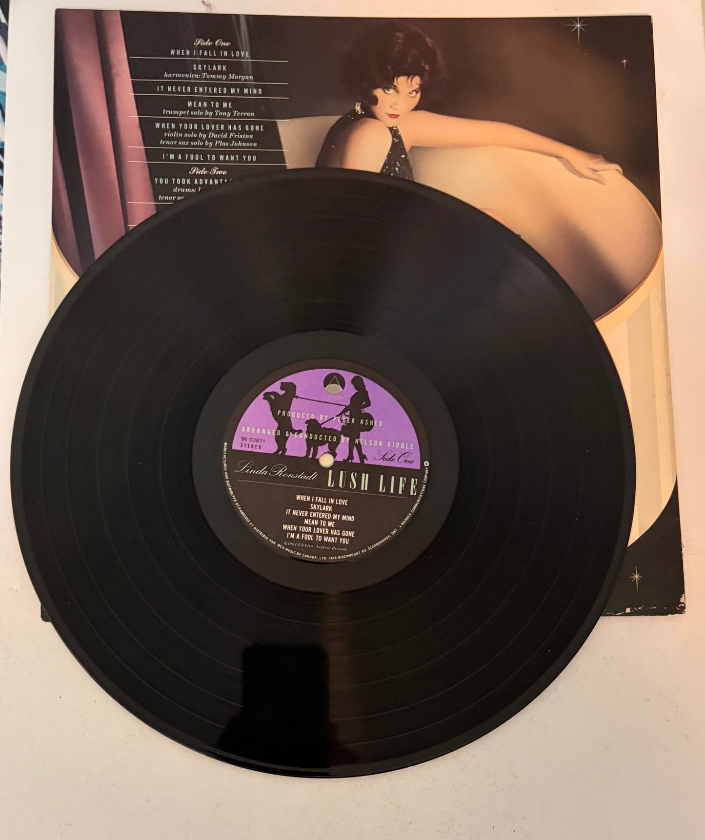 Linda Ronstadt Lush Life 1984 Vinyl LP