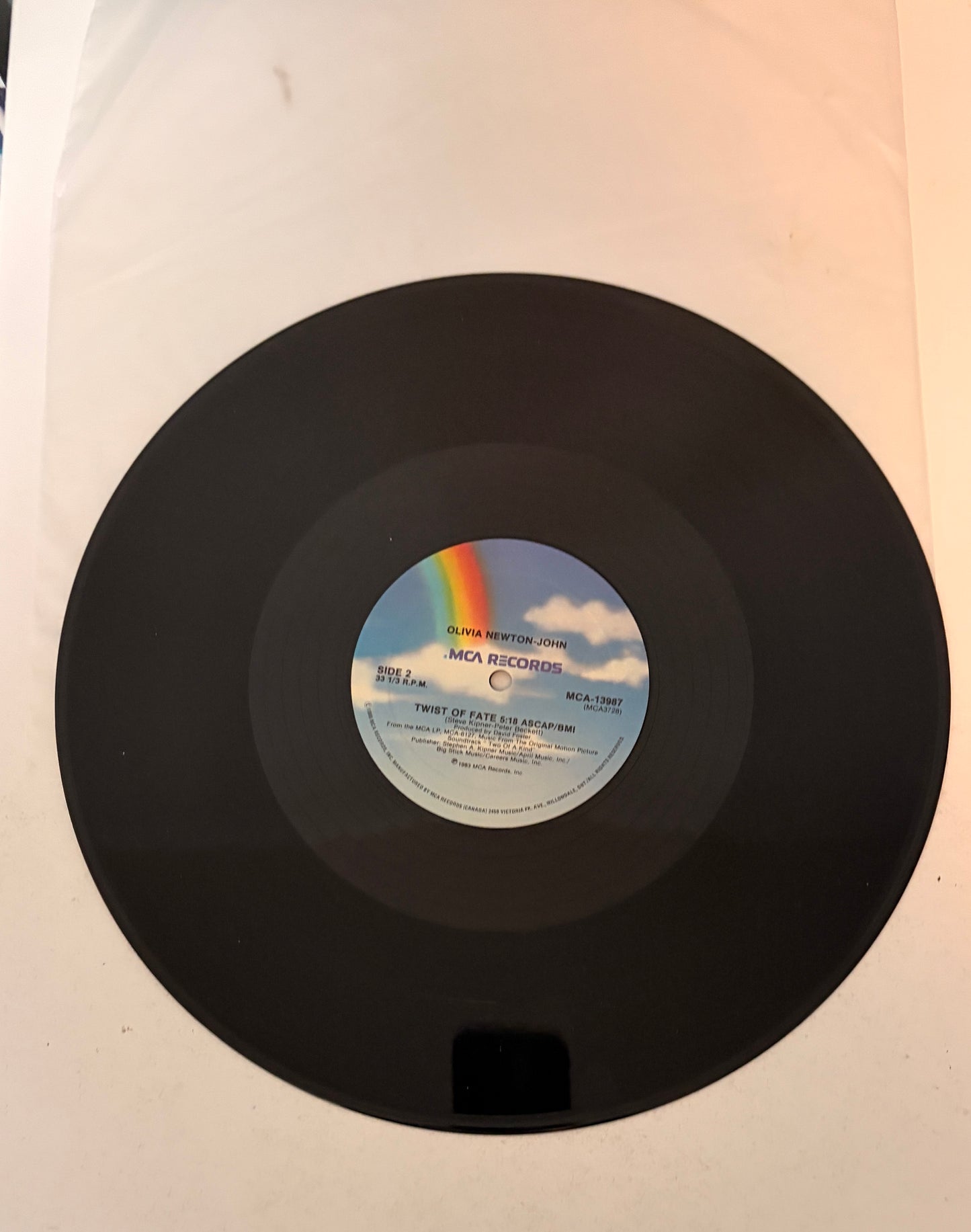 Olivia Newton-John Livin in Desperate Times 1984 Vinyl LP