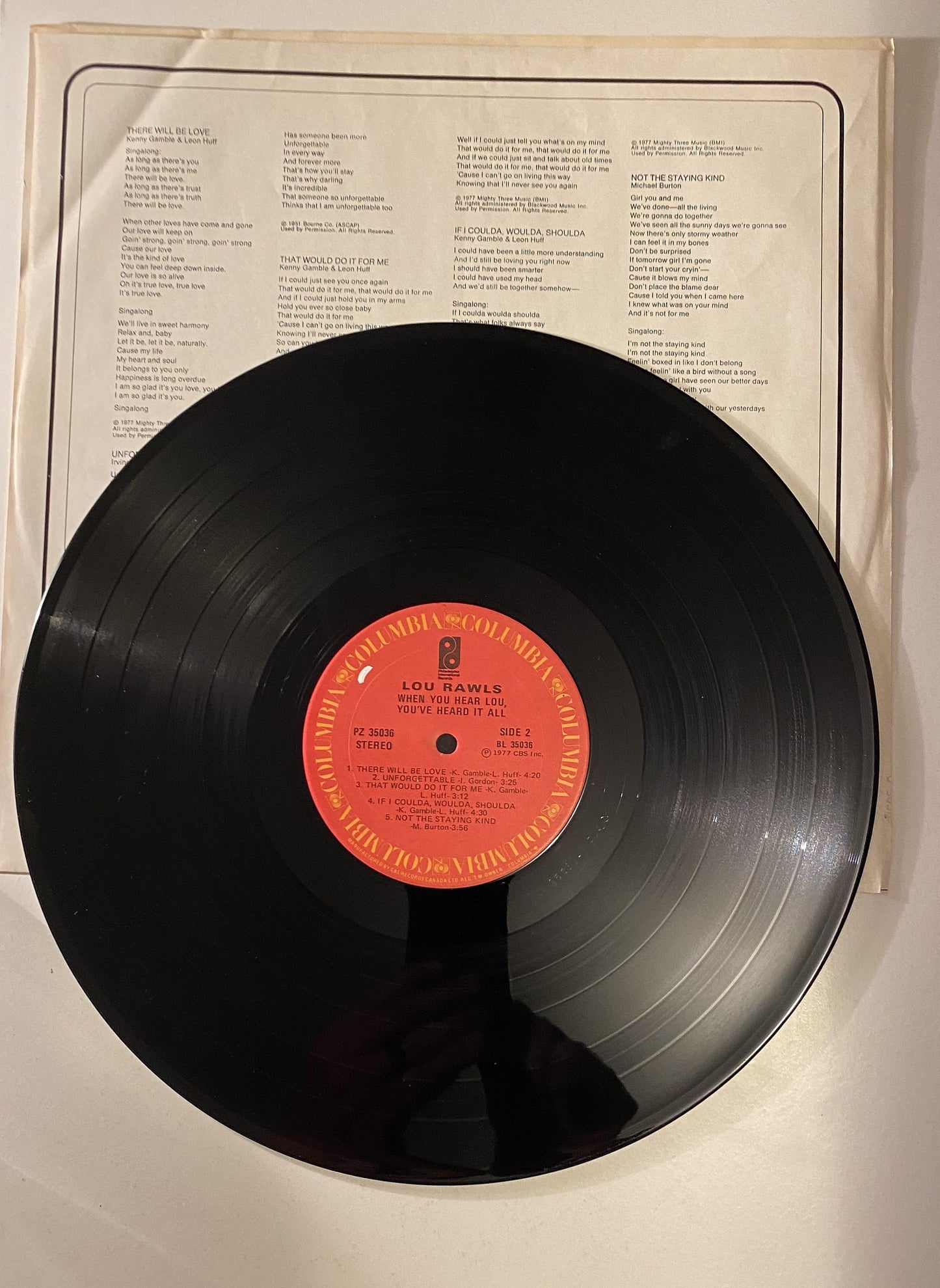 Lou Rawls - When You Hear Lou, You've Heard It All - 1977 Vinyl LP