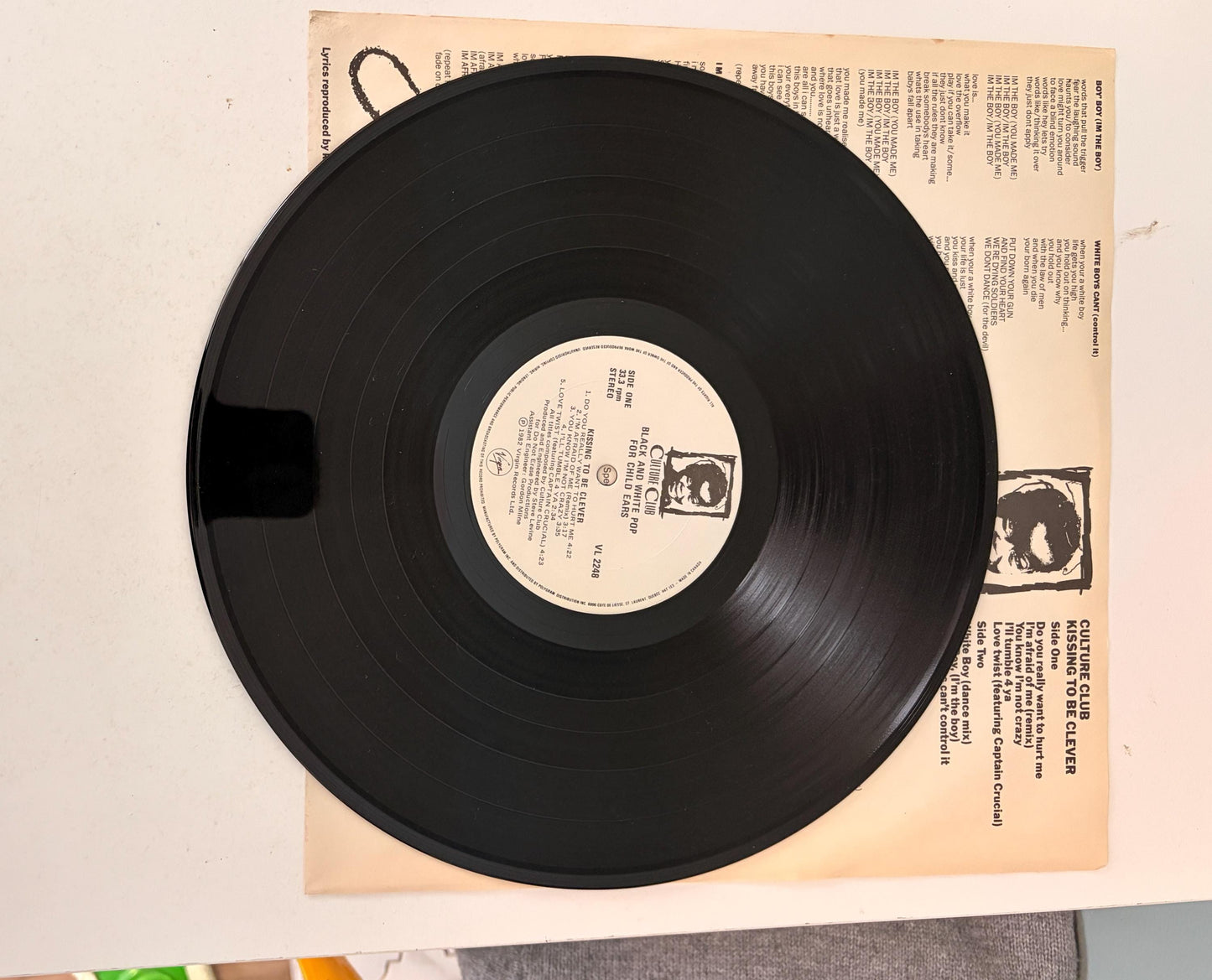 Culture Club - Boy George - Kissing to be Clever 1982 Vinyl Record