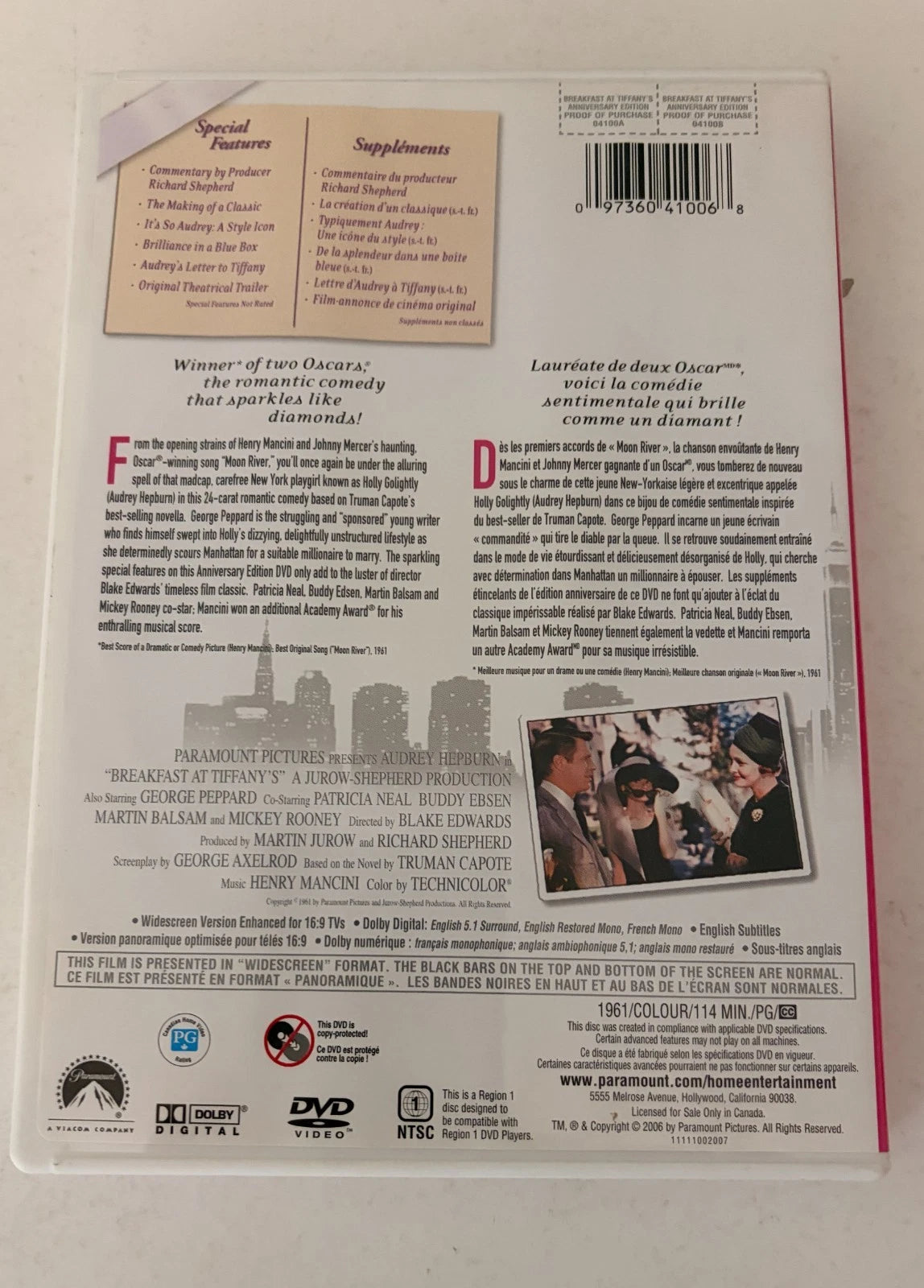 Breakfast at Tiffany’s – Anniversary Edition DVD (2006)