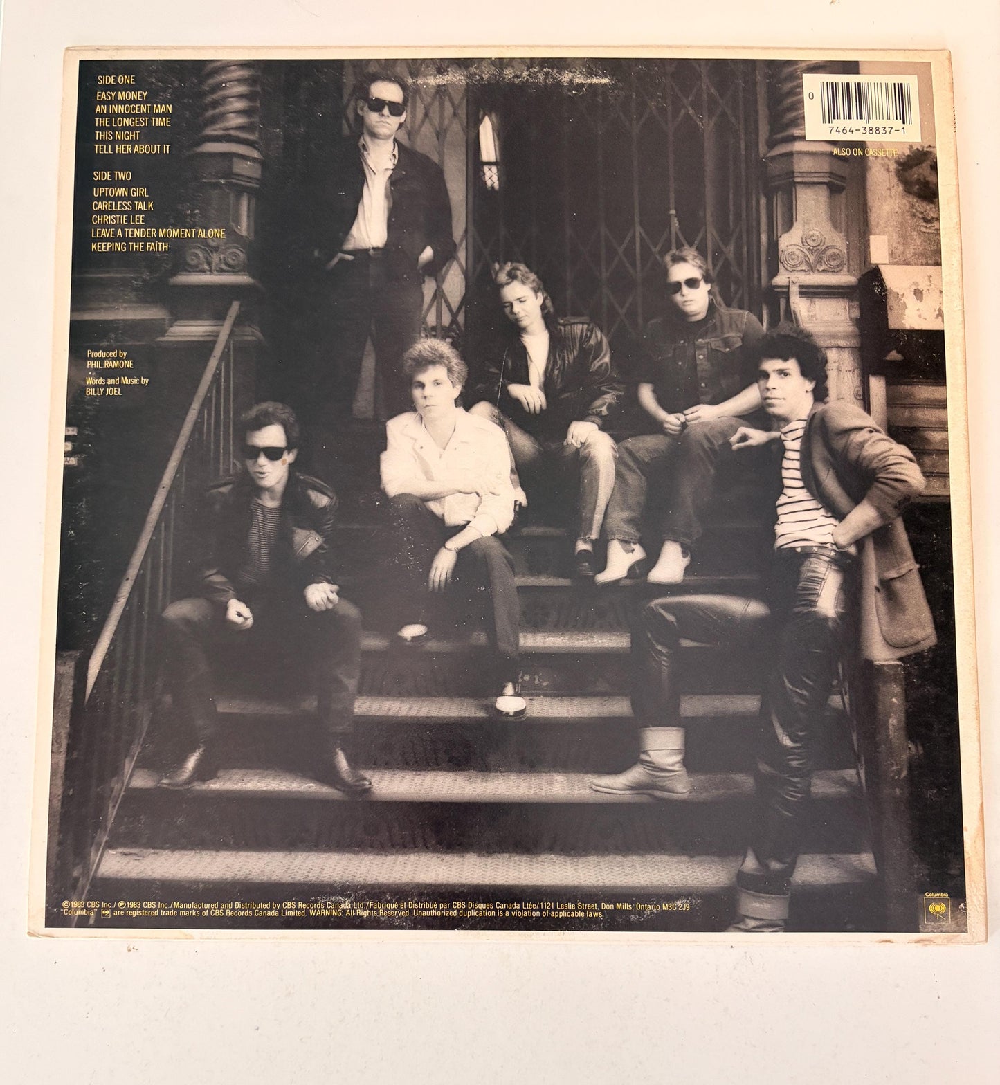 Billy Joel An Innocent Man 1983 Vinyl Record