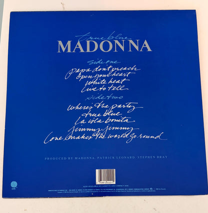 Madonna - True Blue 1986 Vinyl Record
