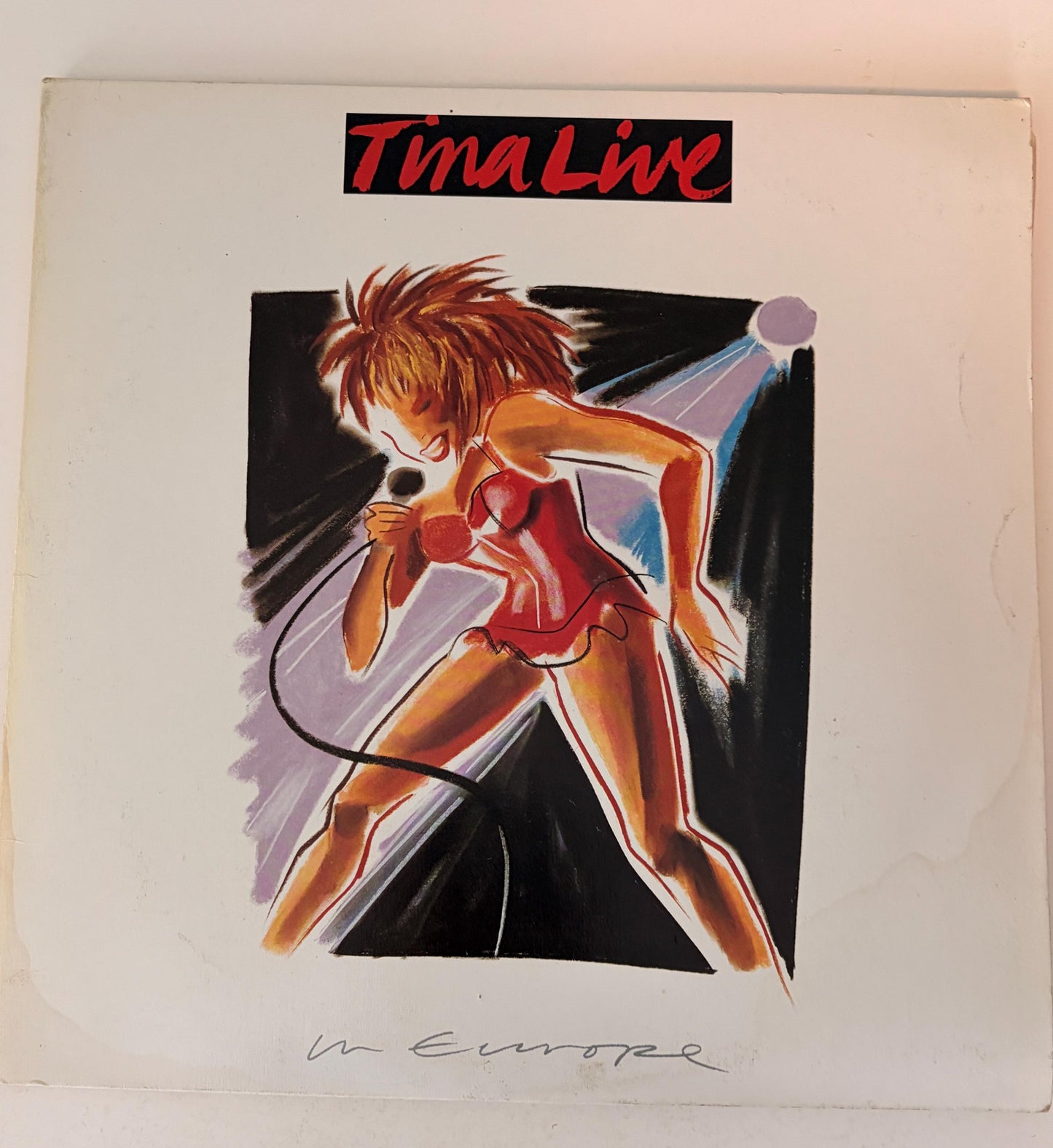 Tina Live in Europe - 1988 Double Vinyl Record