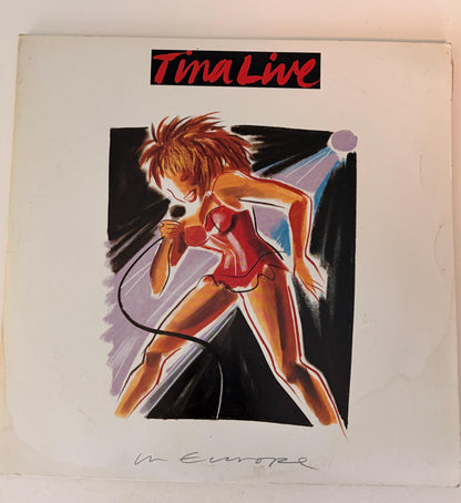 Tina Live in Europe - 1988 Double Vinyl Record