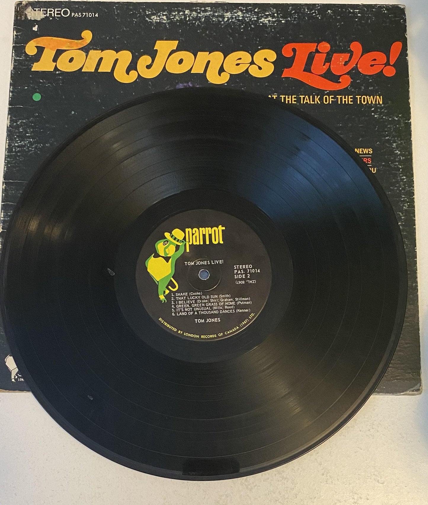 Tom Jones - Live At The Talk of the Town 1967 Vinyl LP