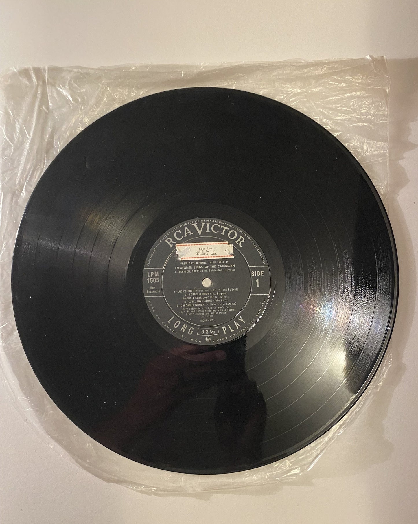 Harry Belafonte - Belafonte Sings of the Caribbean Vinyl LP