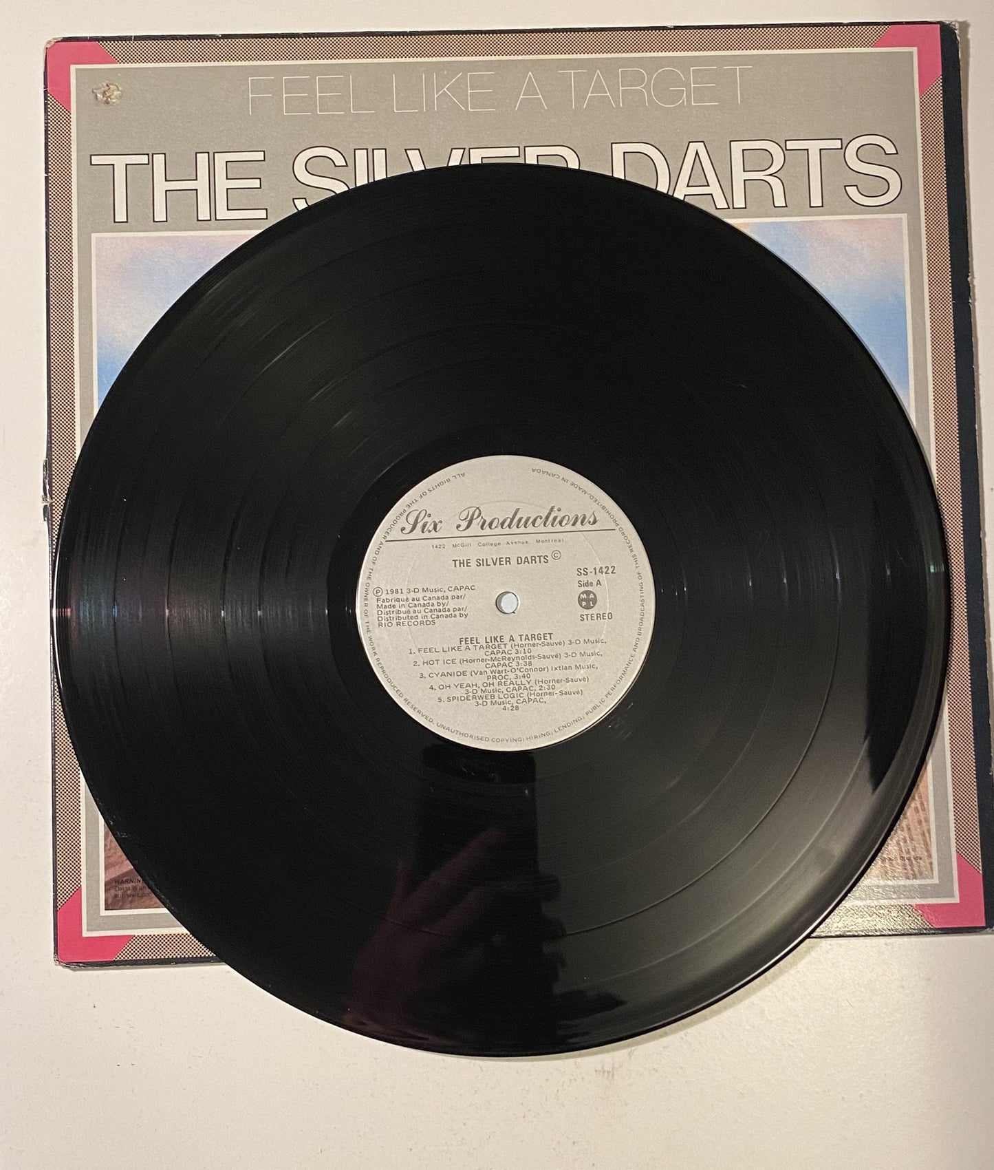 The Silver Darts - Feel Like a Target 1981 Vinyl LP