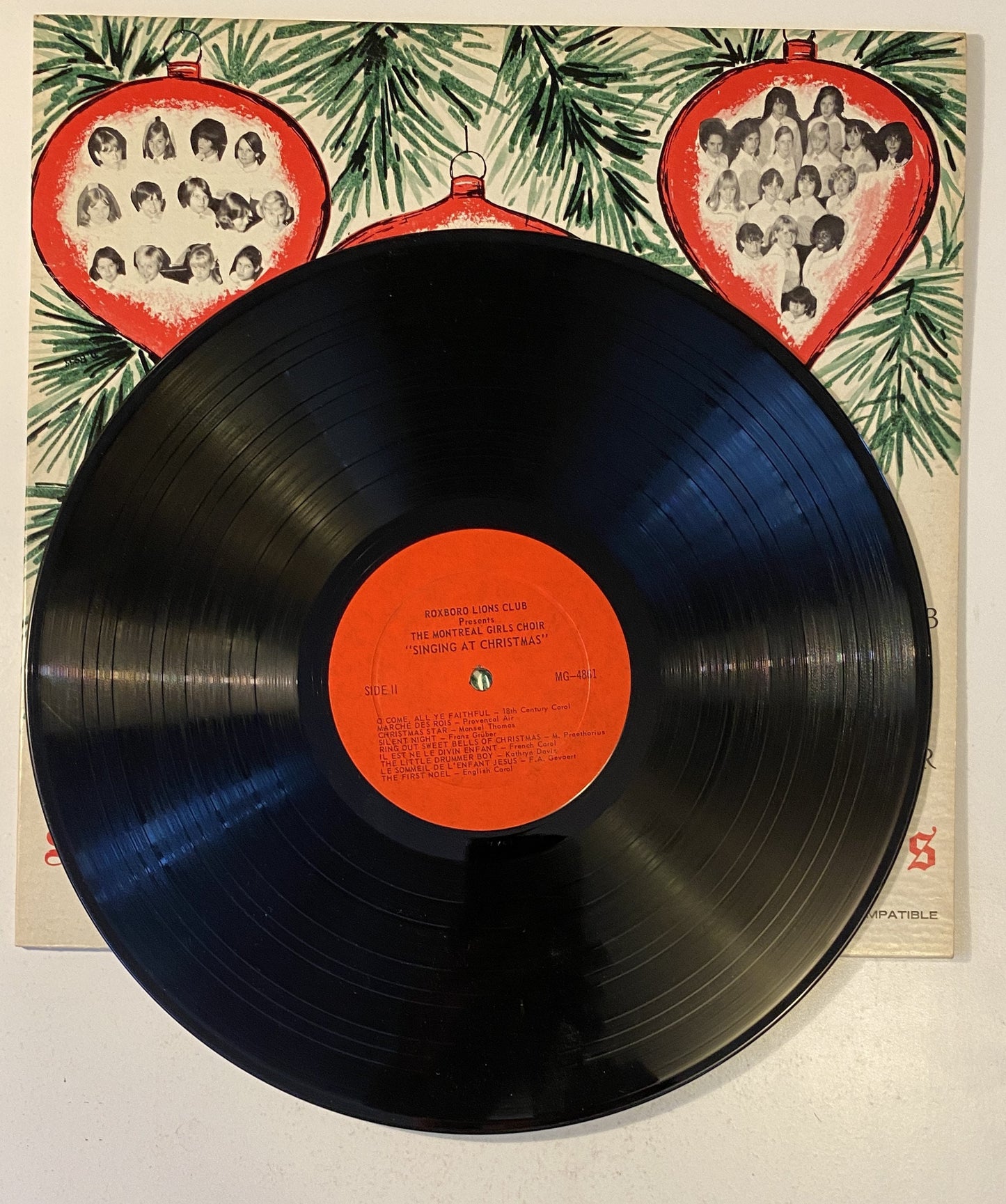 Singing at Christmas - Montreal Girls Choir - 1960's Vinyl LP Record