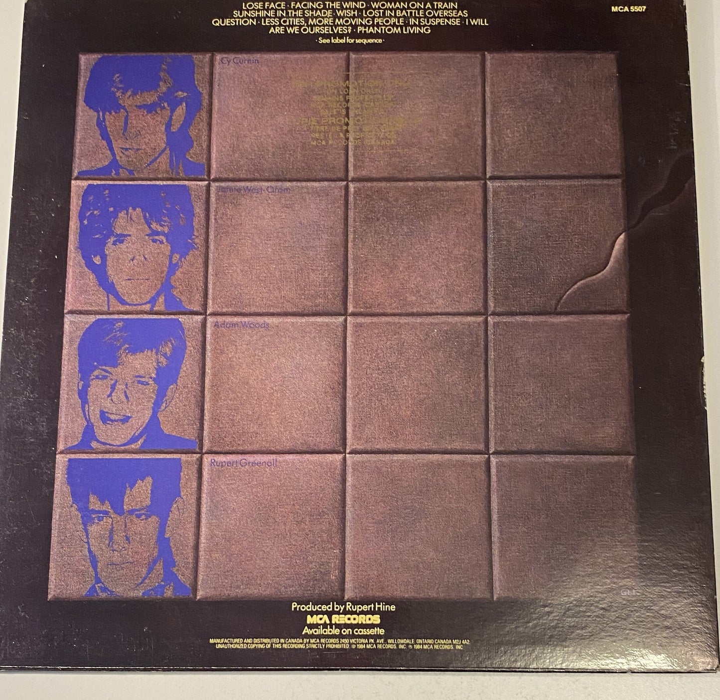 The Fixx - Phantoms 1984 Vinyl LP Record
