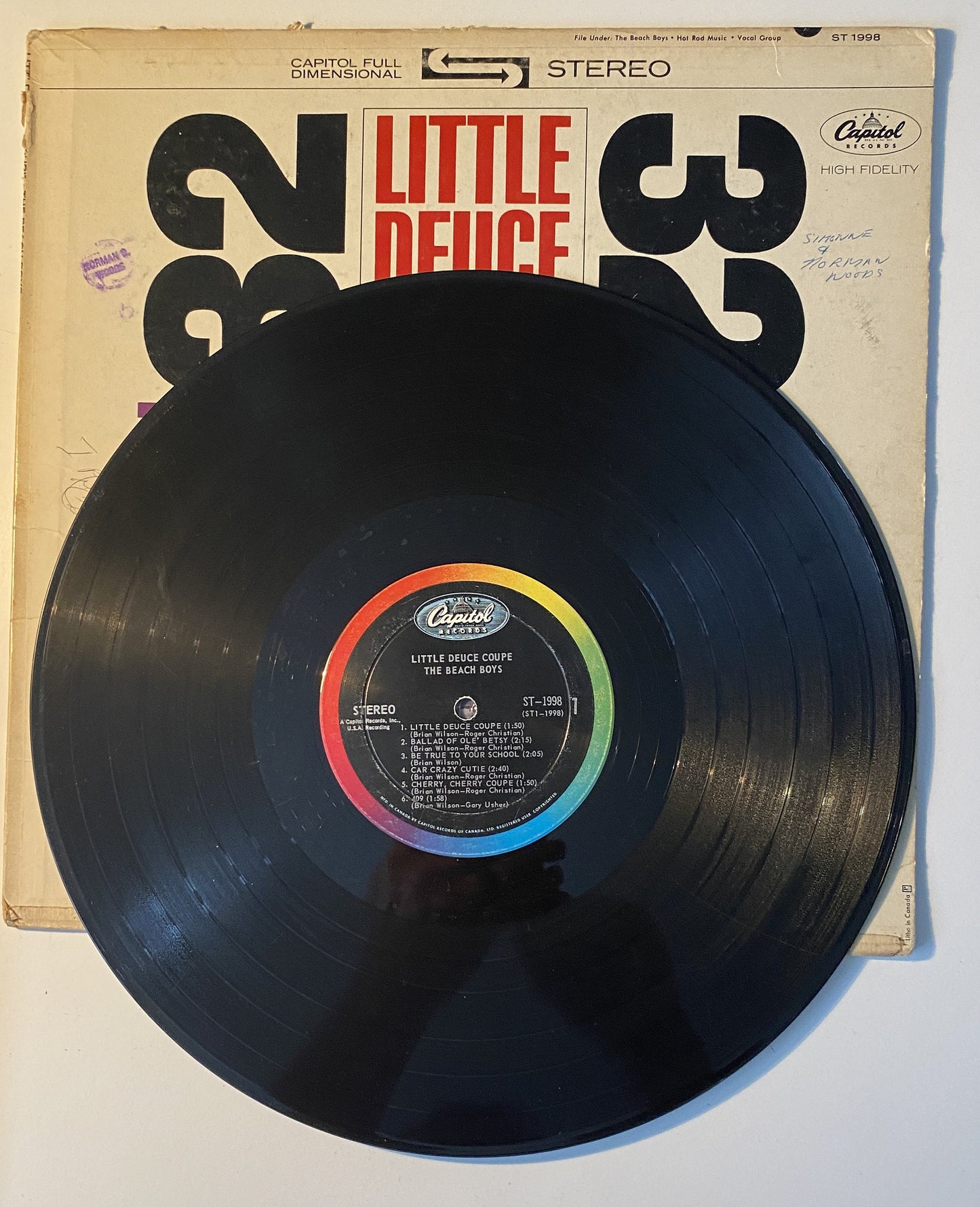 The Beach Boys - Little Deuce Coupe 1963 (Stereo) Vinyl LP
