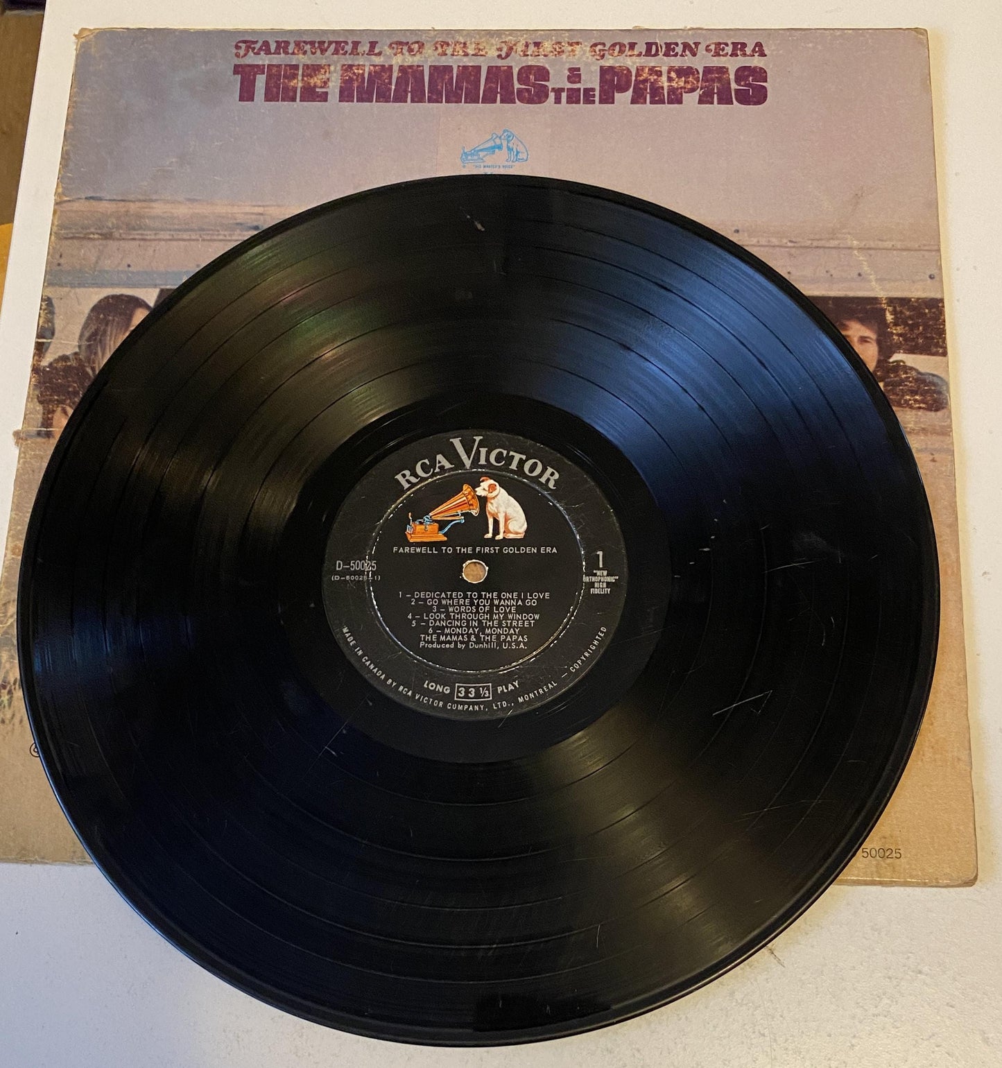 Farewell to the First Golden Era of The Mamas and the Poppas - 1967 Vinyl LP