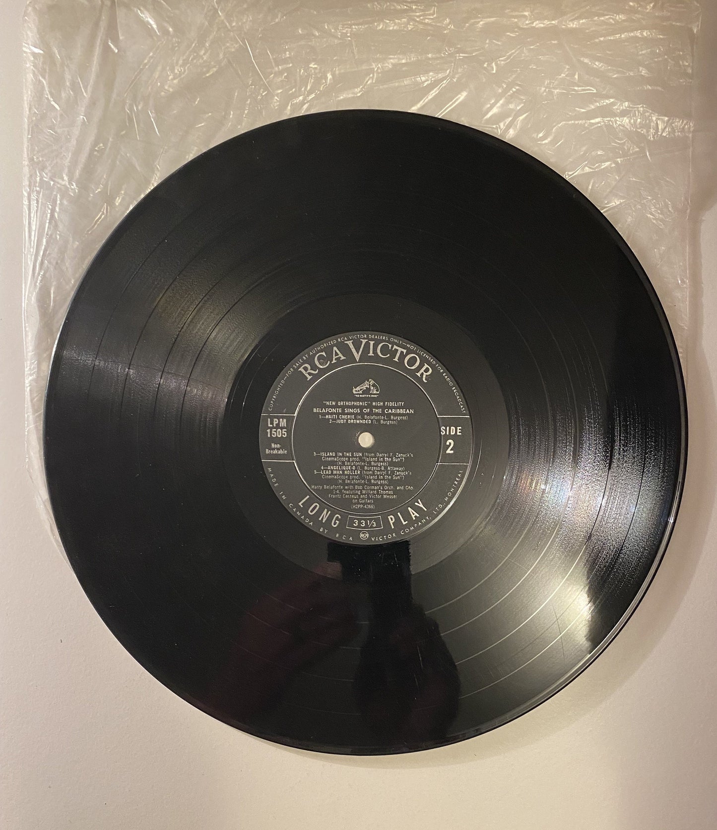 Harry Belafonte - Belafonte Sings of the Caribbean Vinyl LP