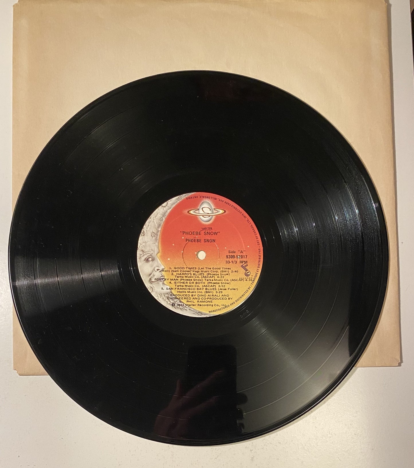 Phoebe Snow - Phoebe Snow 1974 Vinyl LP Record