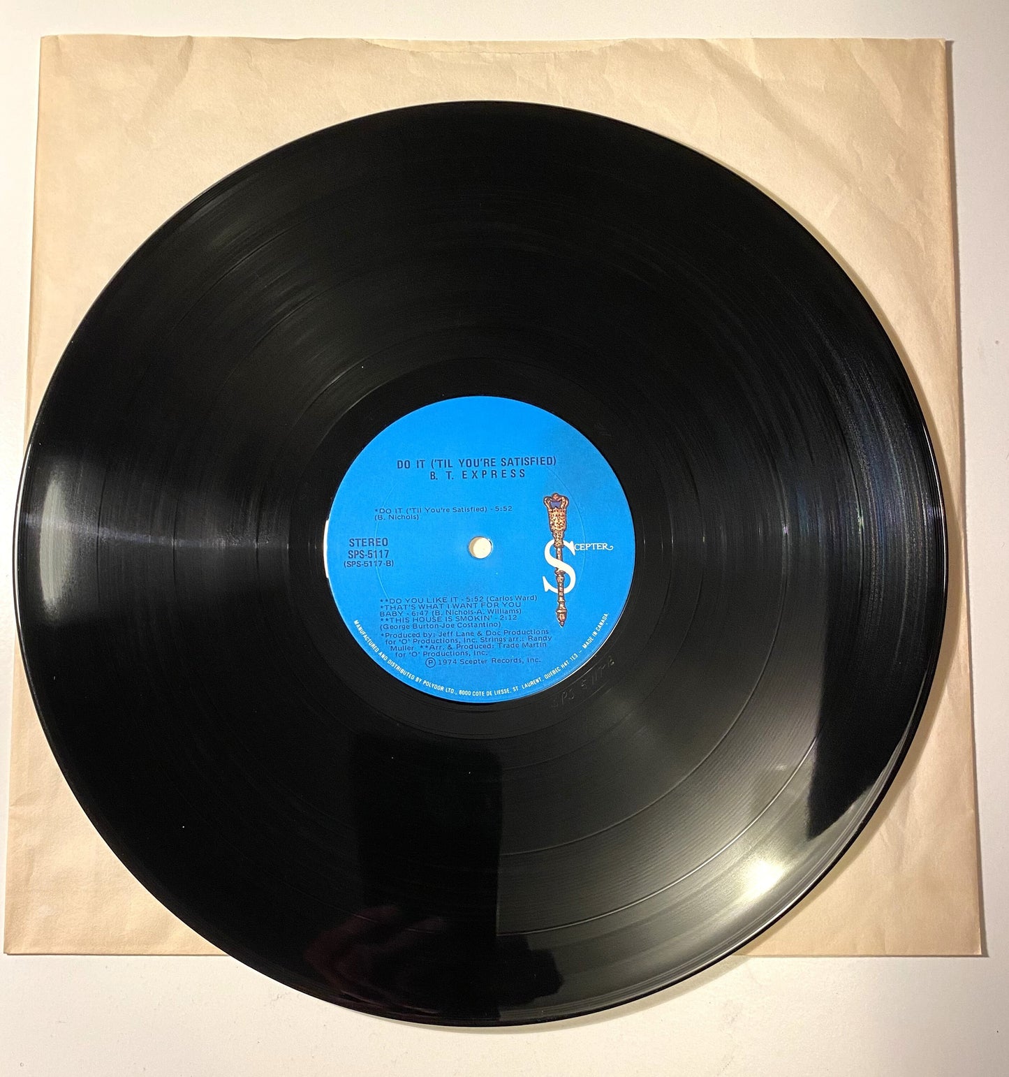 B.T. Express – Do It ('Til You're Satisfied) - 1974 Vinyl LP