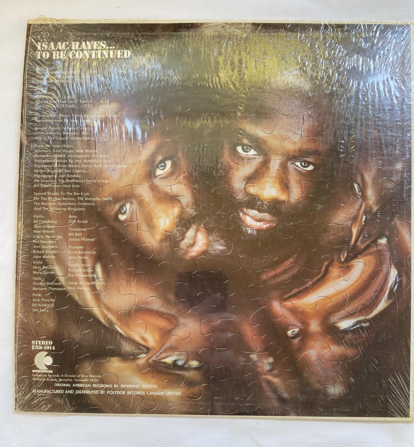 Isaac Hayes - To Be Continued - 1971 Vinyl LP