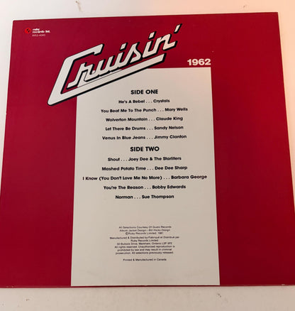 Cruisin 1962 - Original Artists 1981 Vinyl Record