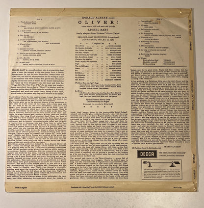 Lionel Bart's Oliver 1960 Decca Vinyl LP