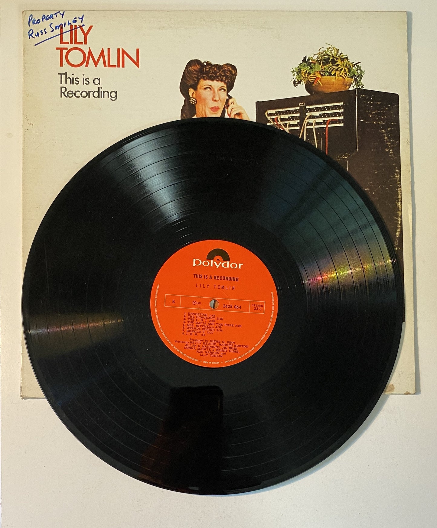 Lily Tomlin - This is a Recording - 1971 Vinyl LP Record