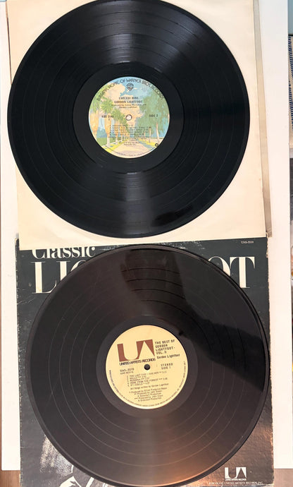 Gordon Lightfoot -2 Vinyl Records - Endless Wire & Classic Lightfoot