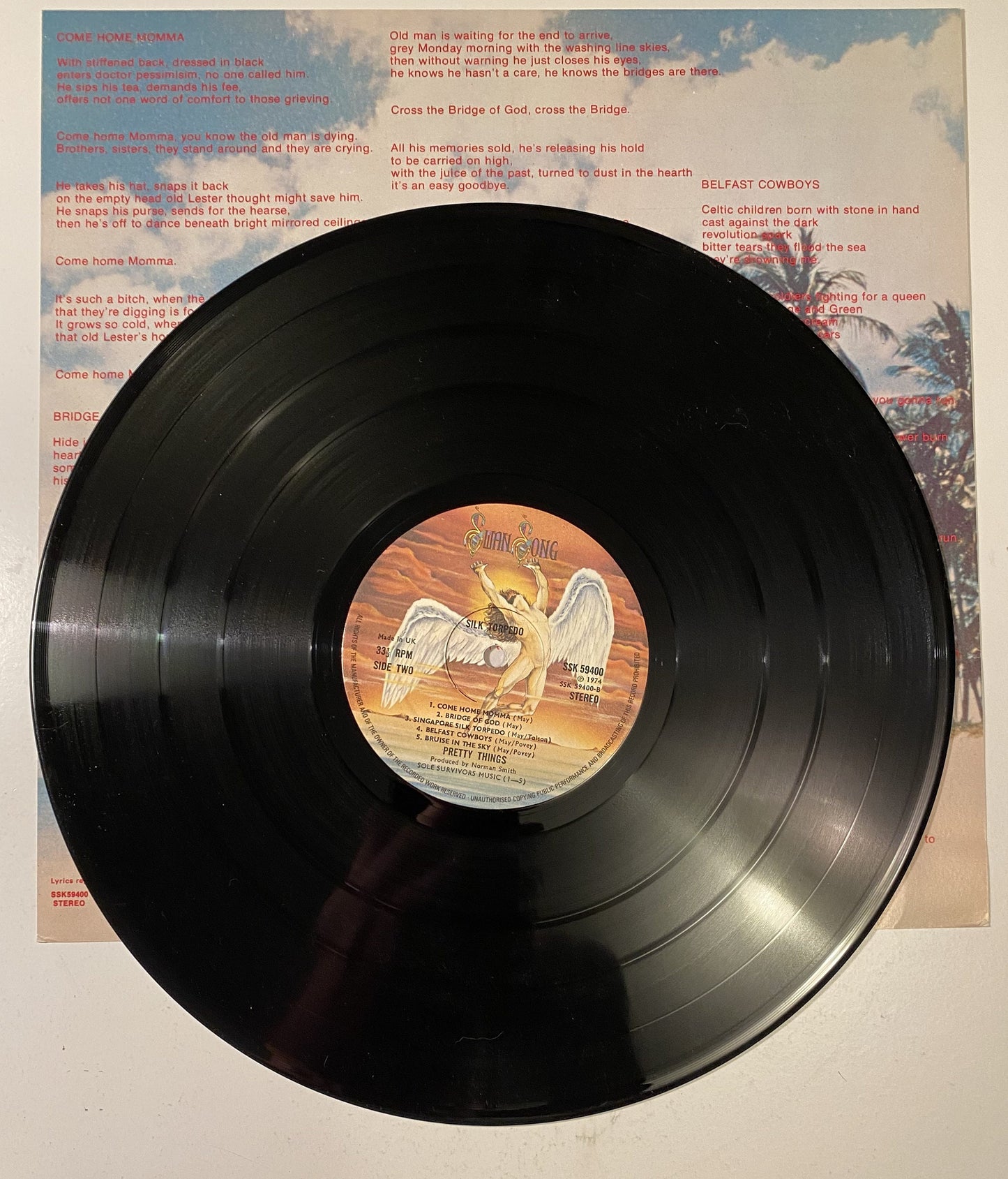 Pretty Things - Silk Torpedo - 1974 Vinyl LP