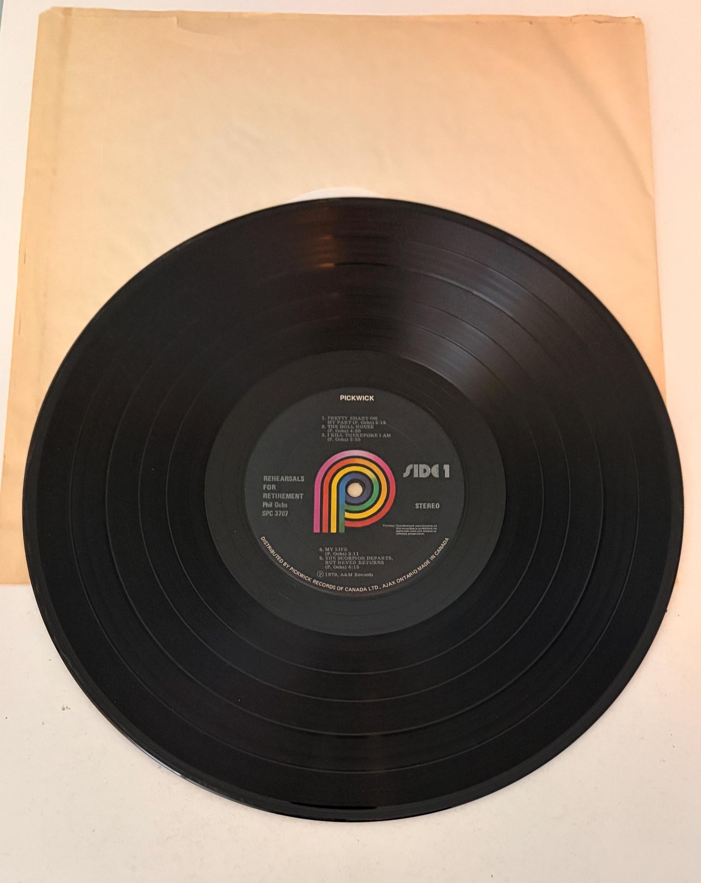 Phil Ochs - Rehearsal for Retirement 1979 Vinyl Record
