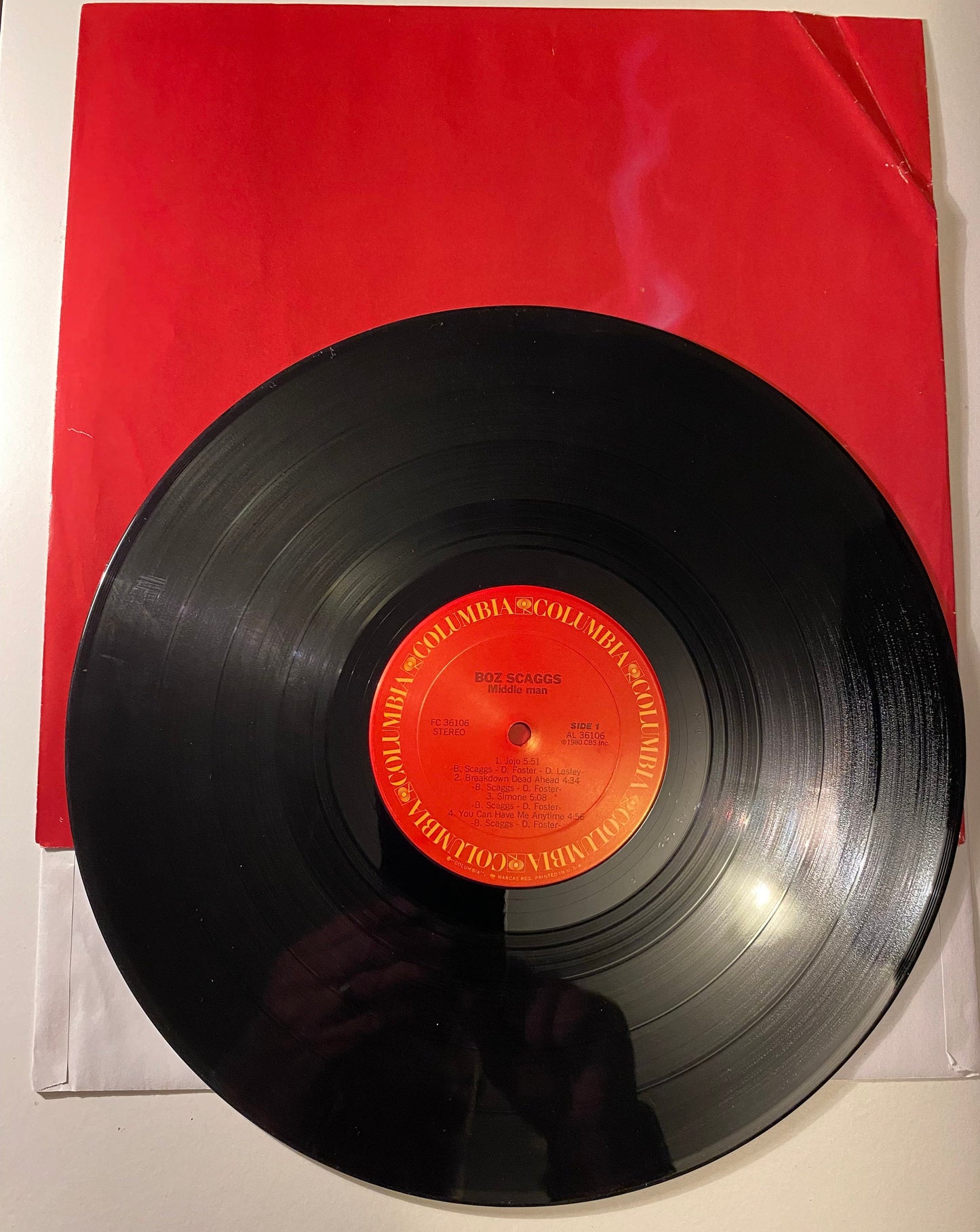 Boz Scaggs - Middle Man - 1980 Vinyl LP