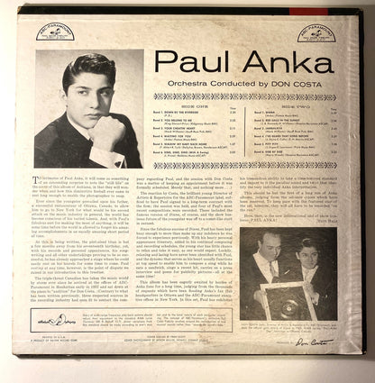 Paul Anka - Paul Anka - 1958 Vinyl LP