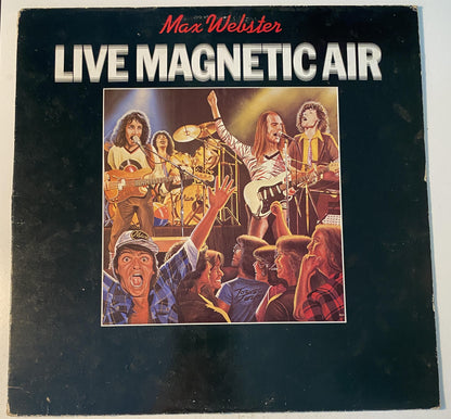 Max Webster - Live Magnetic Air 1979 Vinyl LP Record