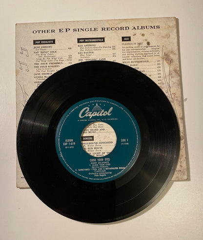 Harry Belafonte - Close Your Eyes 45 RPM Vinyl LP