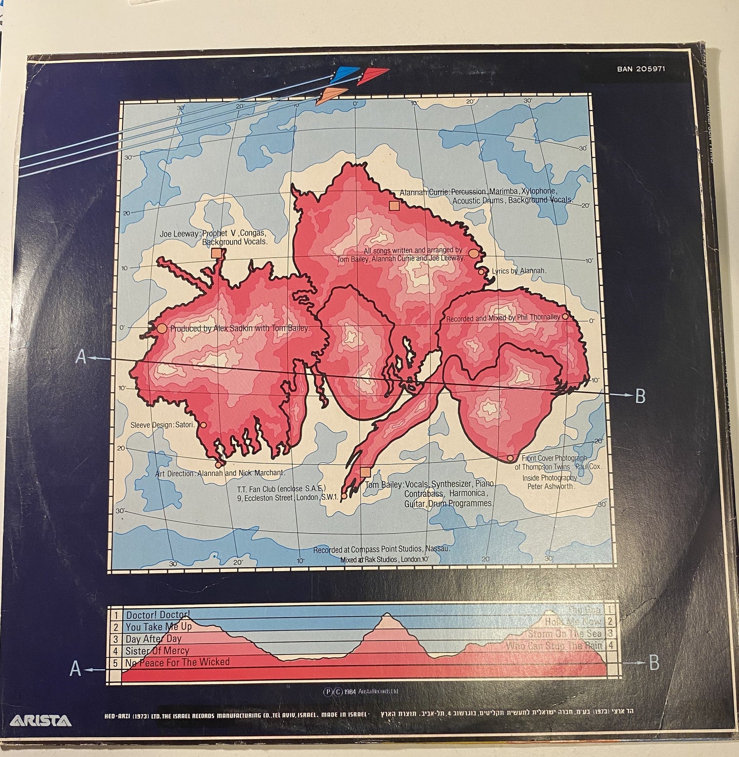 Thompson Twins - Into the Gap 1984 Vinyl LP Record