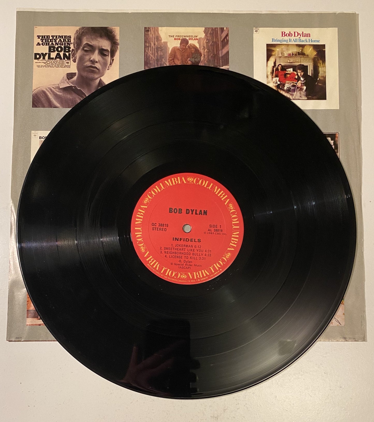 Bob Dylan - Infidels - 1982 Vinyl LP